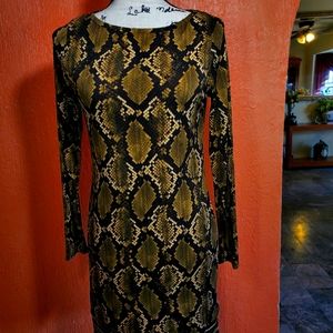 Michael Kors Snake Print Dress Size S